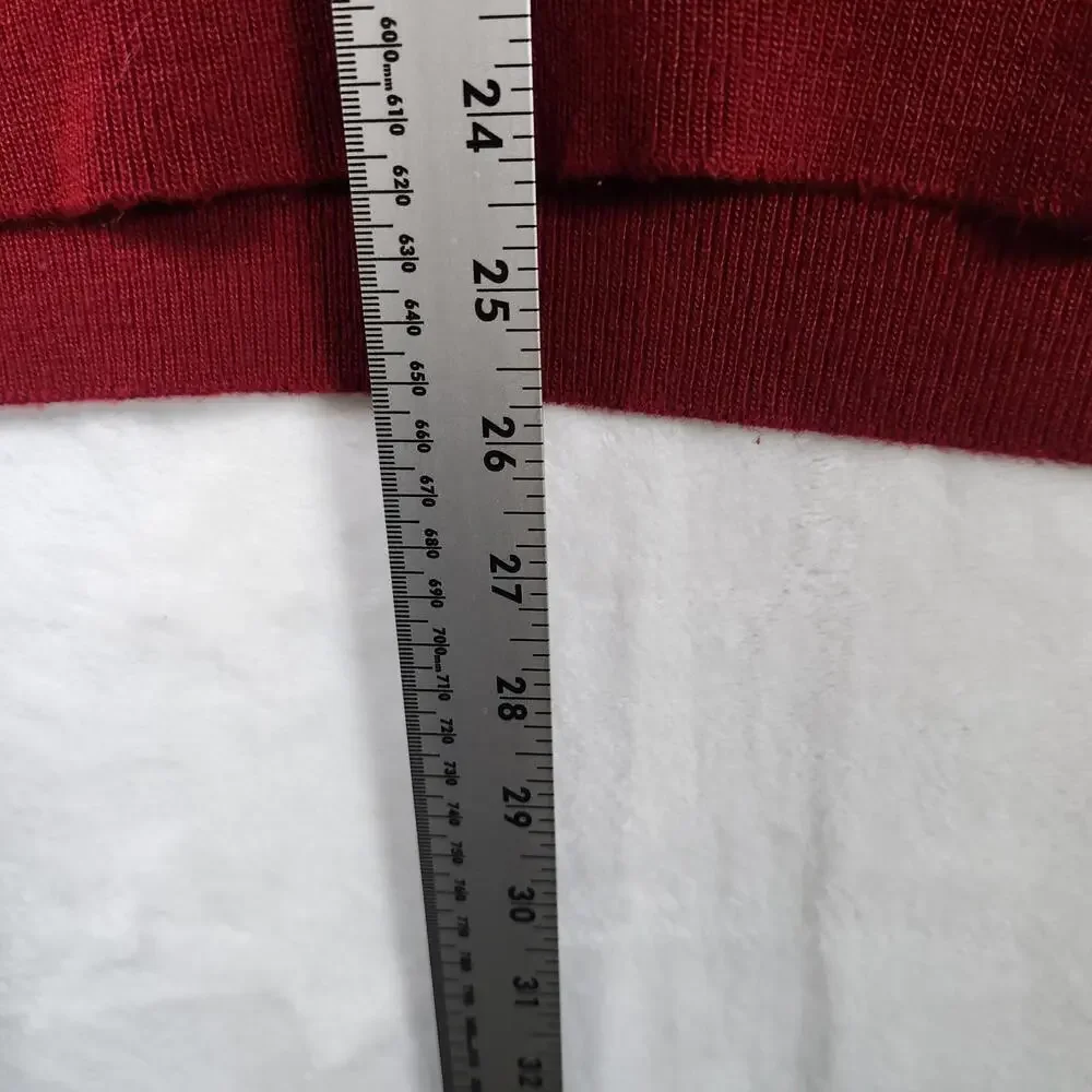 Lee‎ Sport Red V Neck Sweater Mens XL USA Made Lightweight Knit Pullover